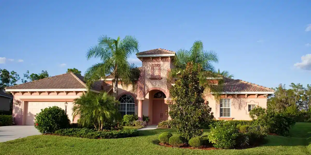 A completed roof in Fort Meyers Florida