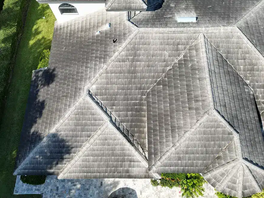Portfolio - Classic Roofing Before Aerial View