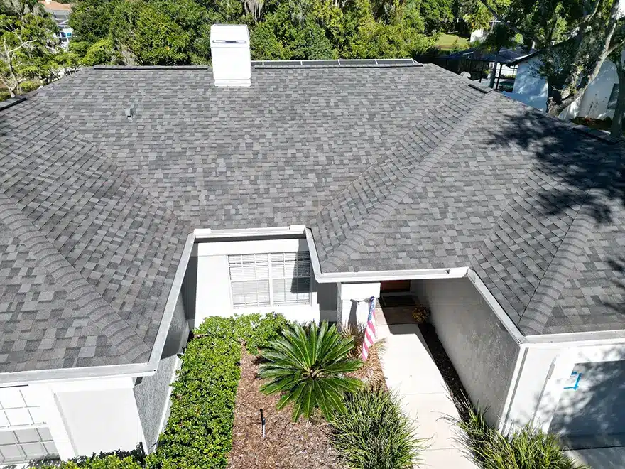 Portfolio - Classic Roofing front of house aerial