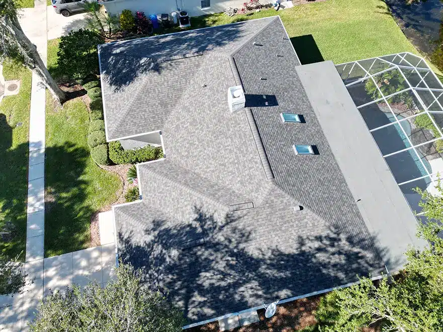 Portfolio - Classic Roofing side aerial view