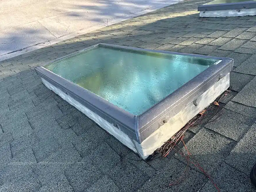 Portfolio - Classic Roofing skylight before