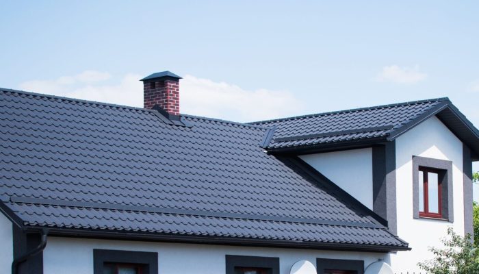The,Dark colored,Roof,Of,A,New,Residential,Private,House